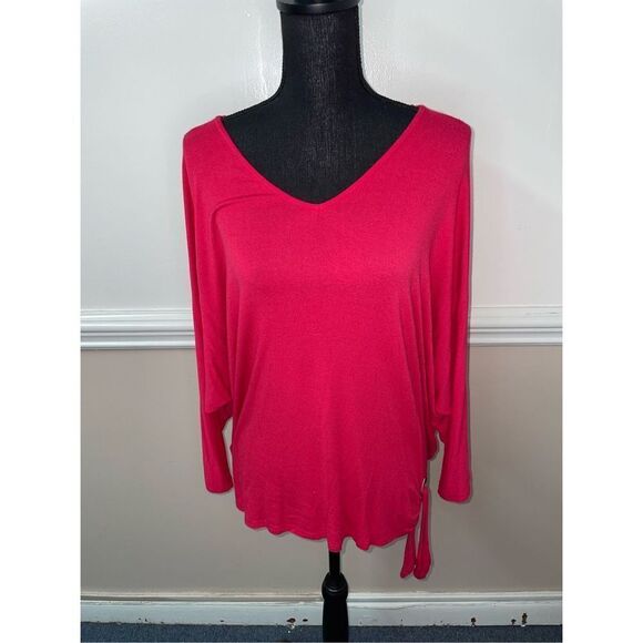John Paul Richard Hot Pink Blouse Size Medium - Picture 1 of 8